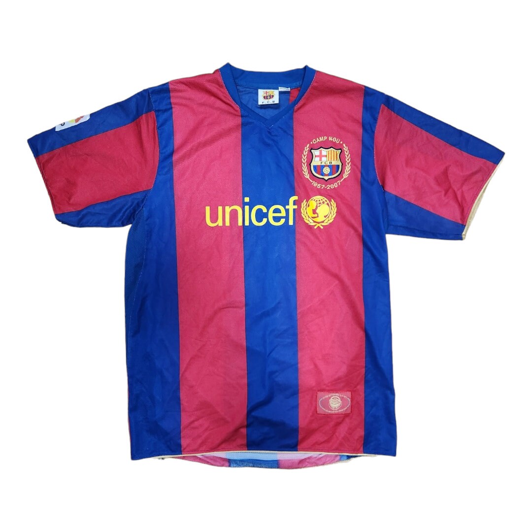 Vintage 07 08 FC Barcelona Soccer Jersey Camp Nou Football La Liga Size XL Etsy