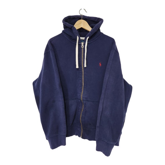 Vintage Polo Hooded Sweatshirt Zip up Hoodie PRL Ralph Lauren Size XXL Etsy UK