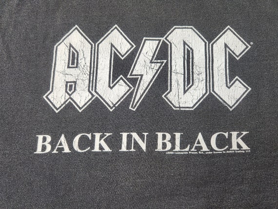 Vintage 2005, XL, AC/DC T-Shirt, Back in Black, B… - image 3