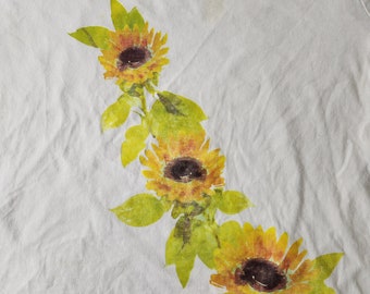 ◆LETERIE◆ VINTAGE FLOWER RIBBON TSHIRT_WHITE Vintage Flower Art T-Shirt Adult Small White Ribbon Rose