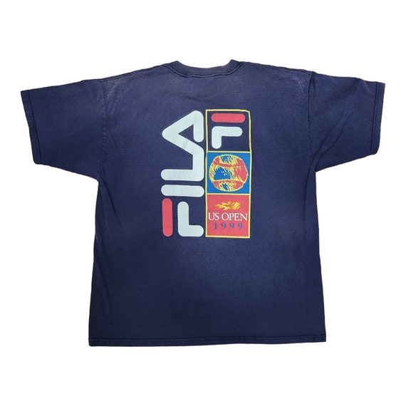 Vintage '99 US Open Tennis Fila Crewneck T-shirt Y2K