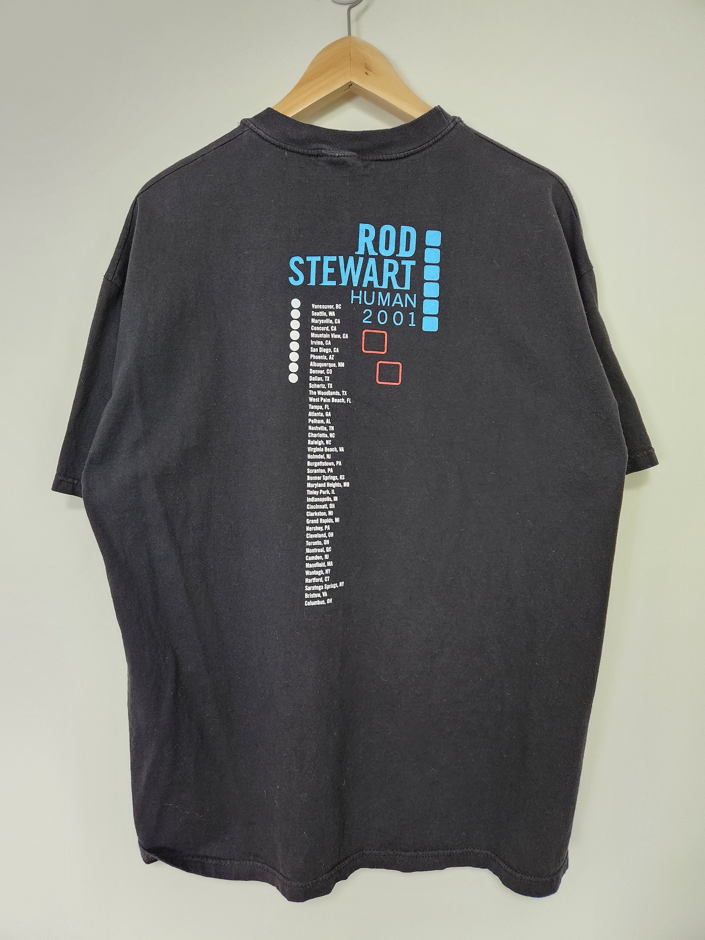 Vintage '01 Rod Stewart Human Tour Crewneck T-shirt / Size