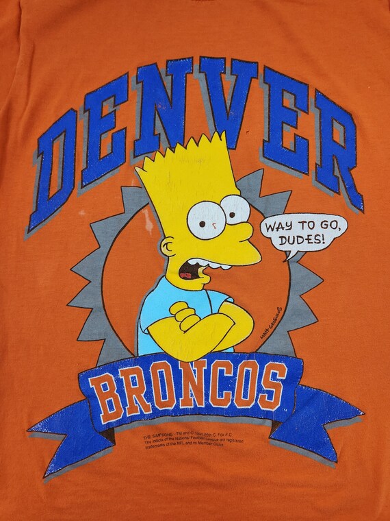 Vintage 1990, Broncos, XS, Denver Broncos, Bart S… - image 4