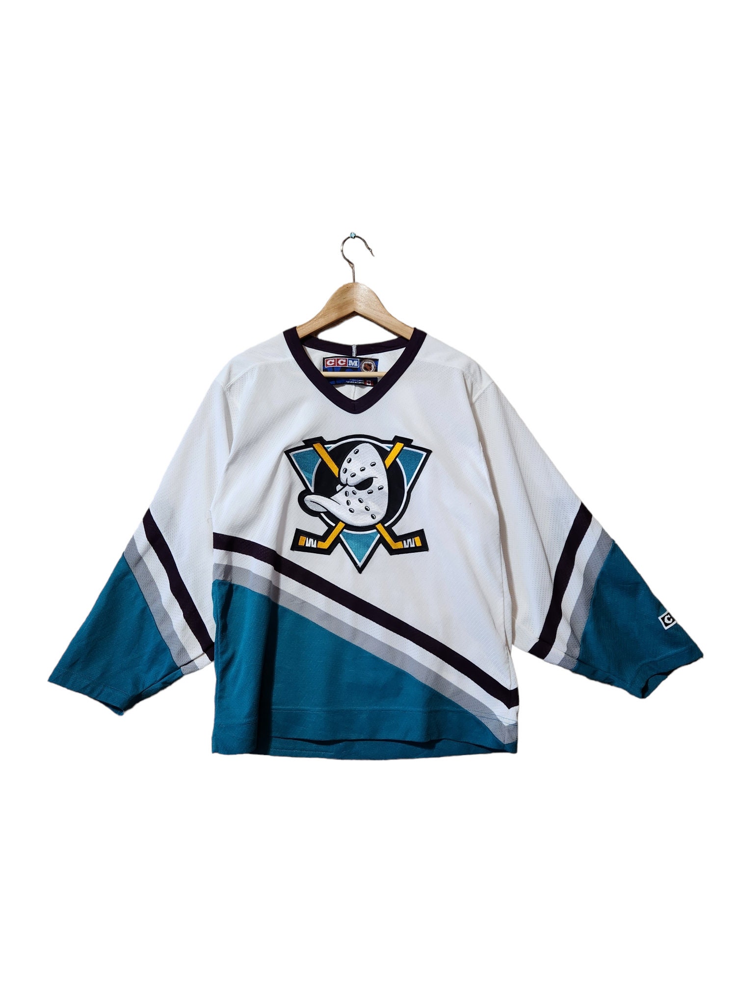 Anaheim Mighty Ducks Jersey Mens XL Starter NHL Hockey 90s Vintage