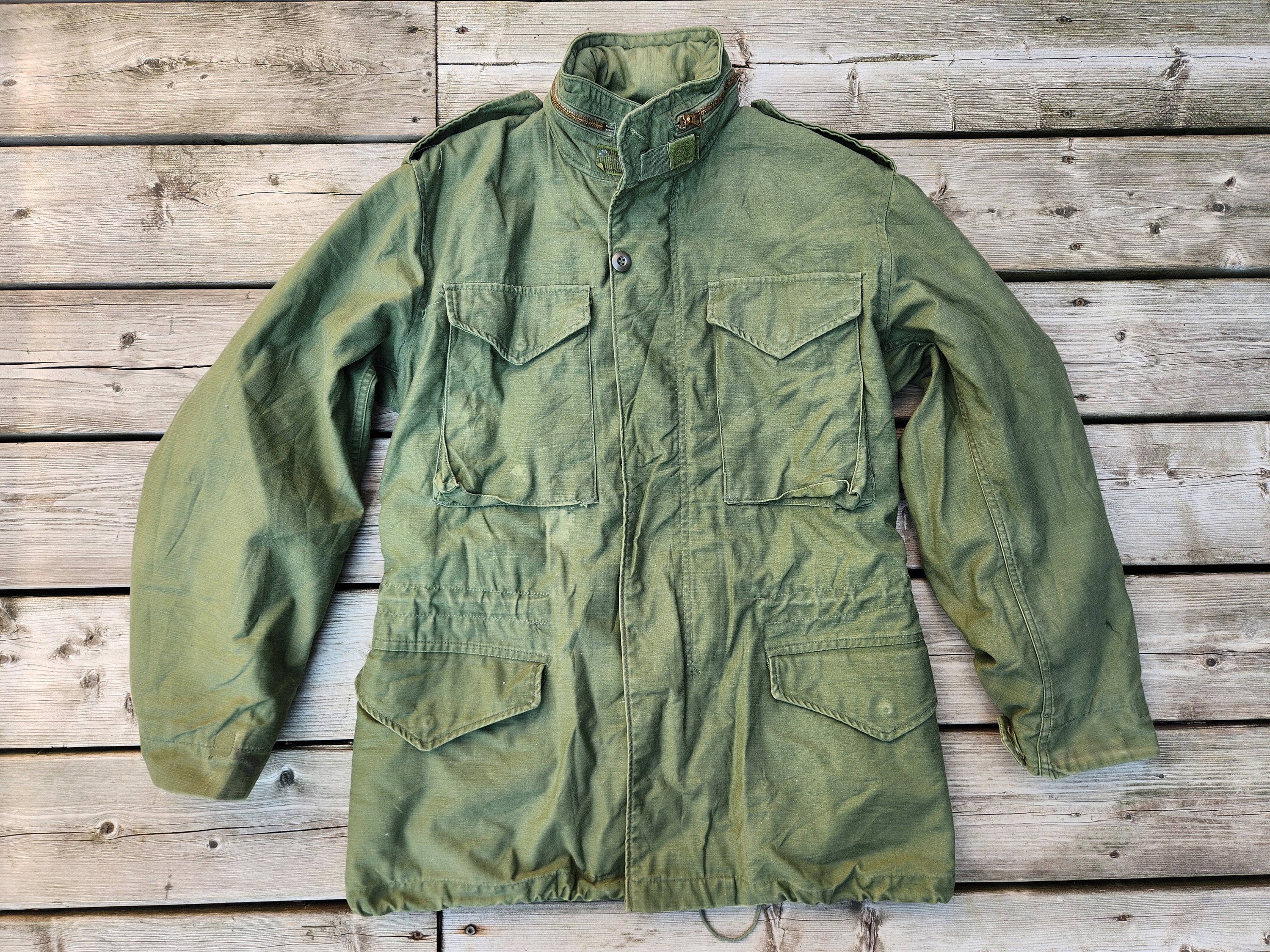 ジャケット・アウター vintage like military mods coat M-65 Vintage M-65 Field Coat Army Green Military Issue Gibraltar