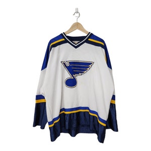 CCM St. Louis Blues NHL Hockey Jersey Man XL Blue Canada Sewn