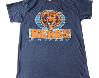 Vintage 1990 T-Shirt, Large, Chicago Bears, NFL Tee, Football Tee, Stedman, Made in USA