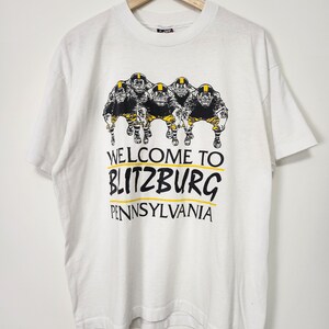 Vintage Blitzburg Pennsylvania Crewneck T-Shirt Made in USA Single Stitch / Size XL