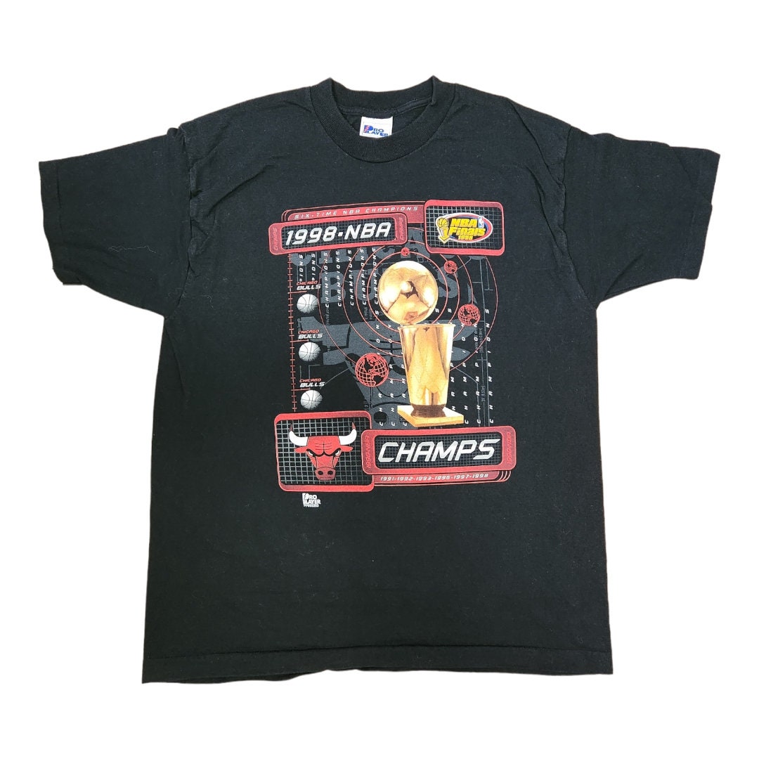 Chicago Bulls 3 Peat 1998 Nba Champions Shirt - High-Quality Printed Brand