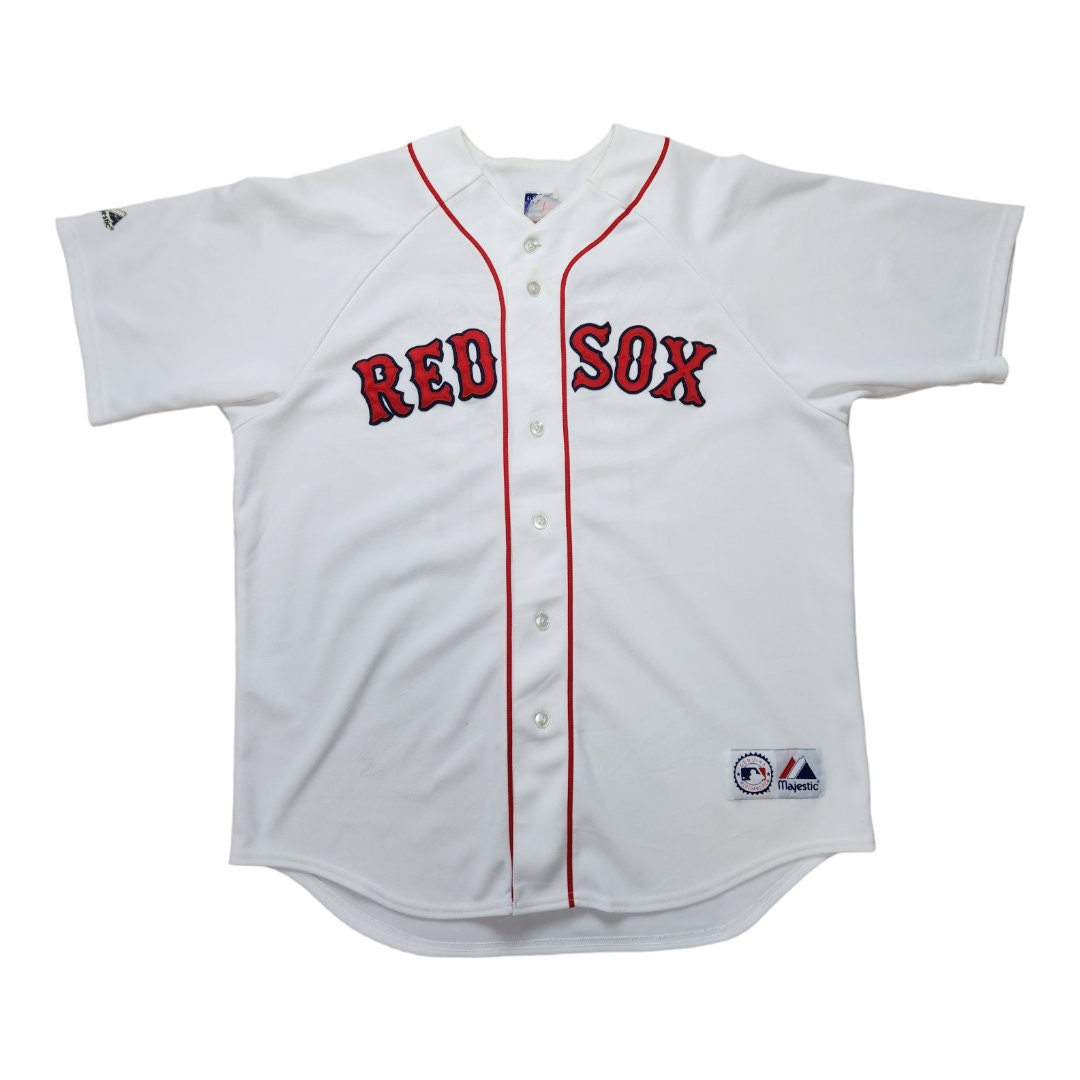 Boston Red Sox Men's Majestic white custom jersey