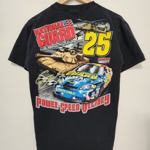 Vintage US National Guard NCAA Racing Crewneck T-Shirt / Size Medium