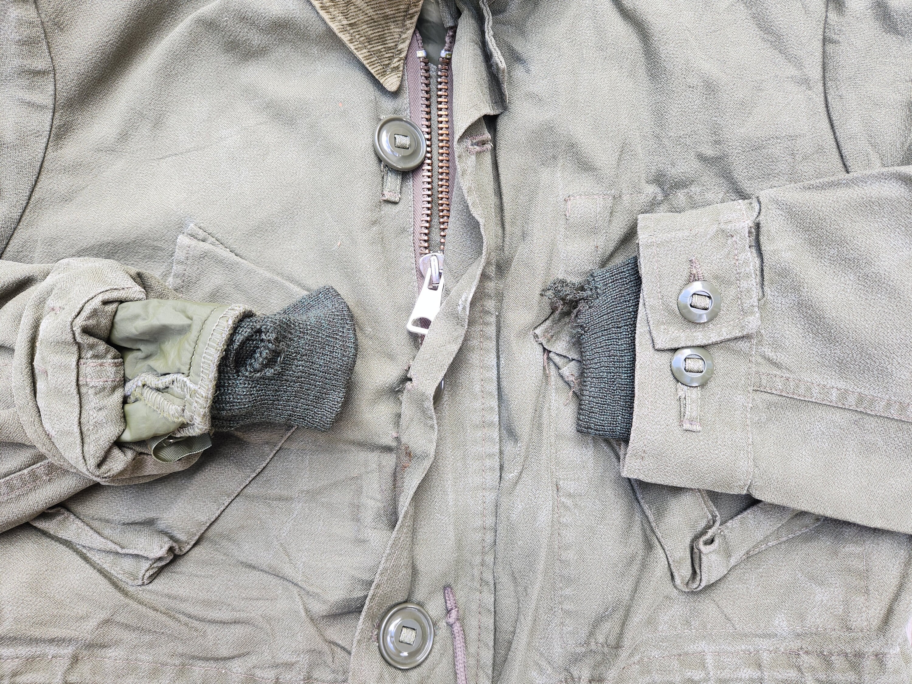 Vintage 70s Canadian MK-2 Field Jacket Combat Coat Size 1 Short