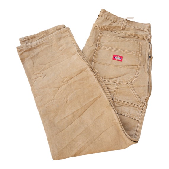 Vintage Dickies 36x32 Canvas Pants Cargo Pants Double Knee