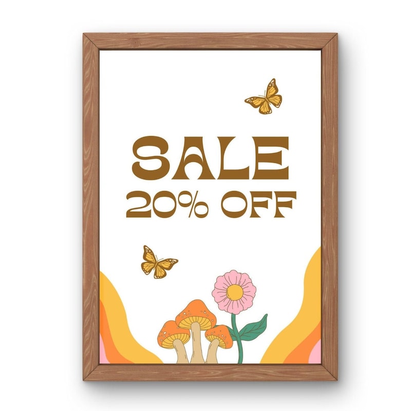 20 Percent off Sign - Etsy