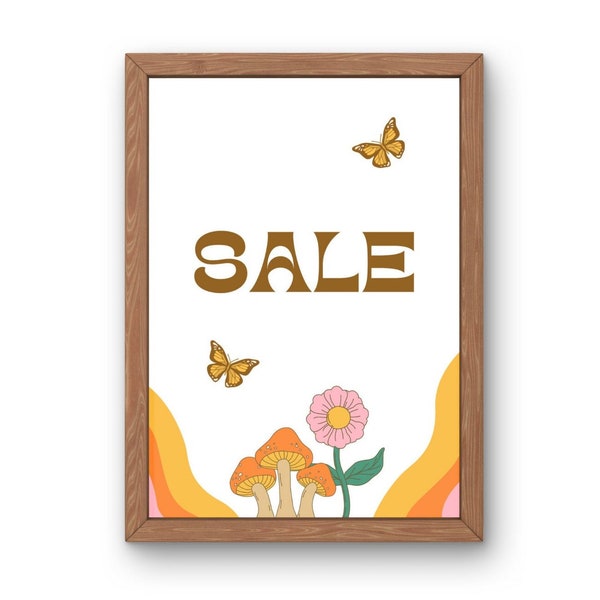 Sale Sign, Boutique Sale Sign, Retail Sale Sign, Store Discount Poster, Shop Clearance, Price Reduction Sign, Printable, Digital Download