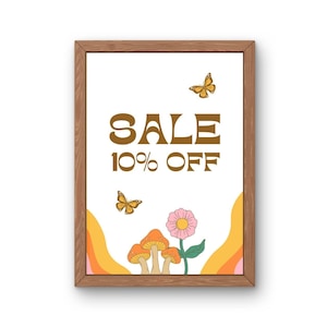 10 Percent Off Sale Sign, Retail Sale Sign, Boutique Sale Sign, Printable Sale Poster, Business Signage, Store Discount Sign,DIGITAL DOWLOAD
