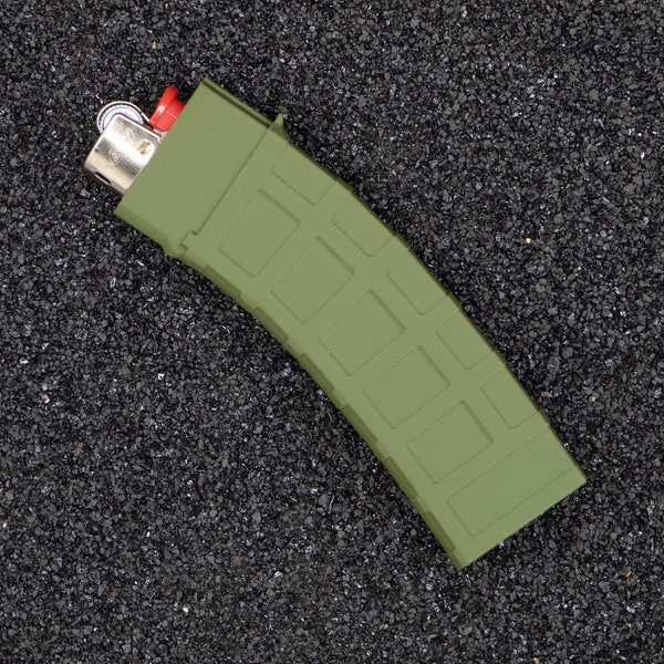 Fuzed Labs FIVEFIVESIX AR-15 Mag Bic Mini étui | 420 Fournitures | Équipement EDC | étui à briquet | Manche à briquet | porte-clés edc | étui pour tondeuse | edc