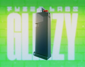 Fuzed Labs GLIZZY Mag Bic Mini Case | Tactical | 420 Supplies | EDC Gear | Lighter Case | Lighter Sleeve | EDC Keychain | Clipper Case