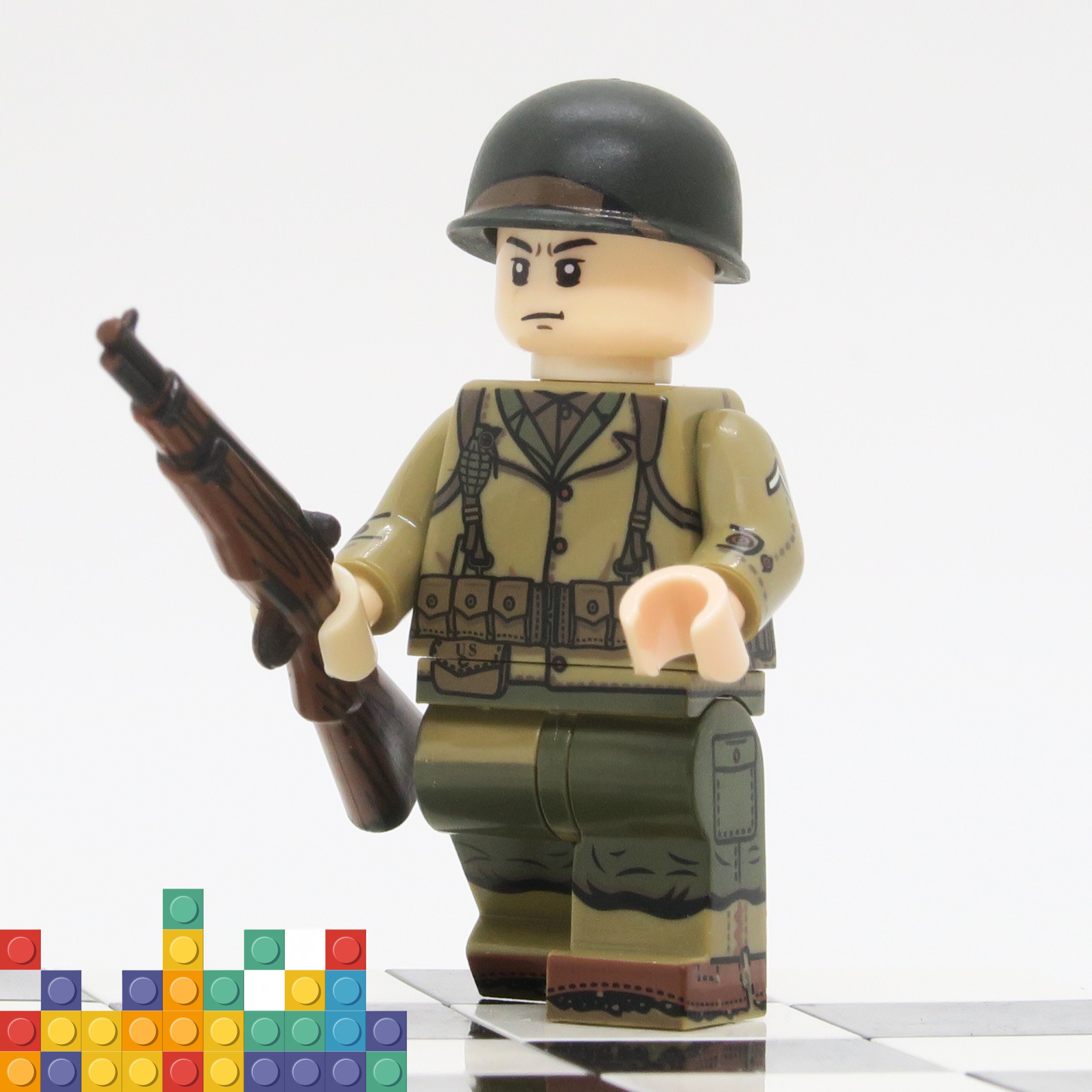 Soldat Anglais WW2 avec arme, compatible Lego, neuf, faites des lots 5  soldats pour 20€ - LEGO
