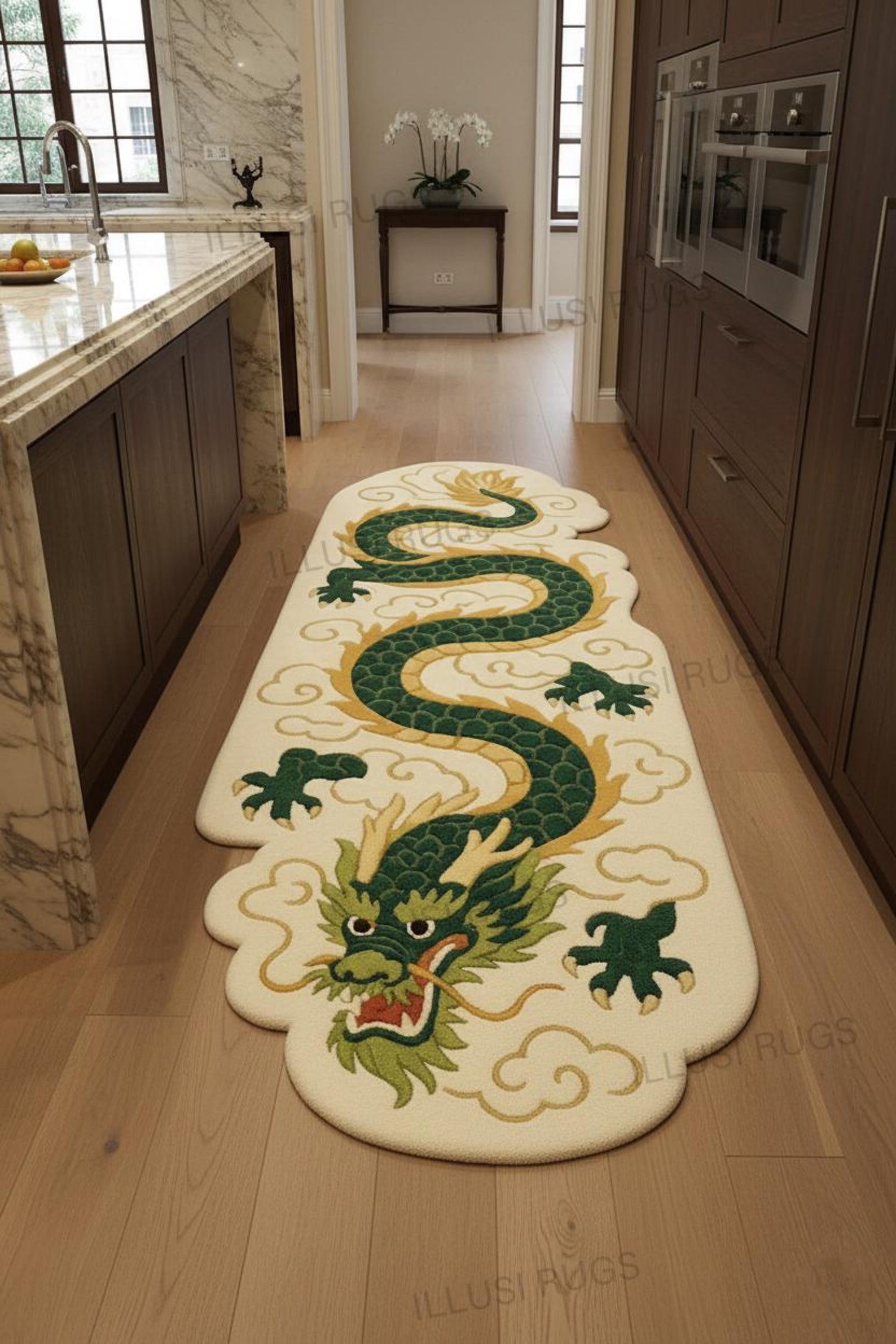 3x10,3x12hand-tufted Dragon Runner Rug | Oriental Wool Cloud Carpet ...