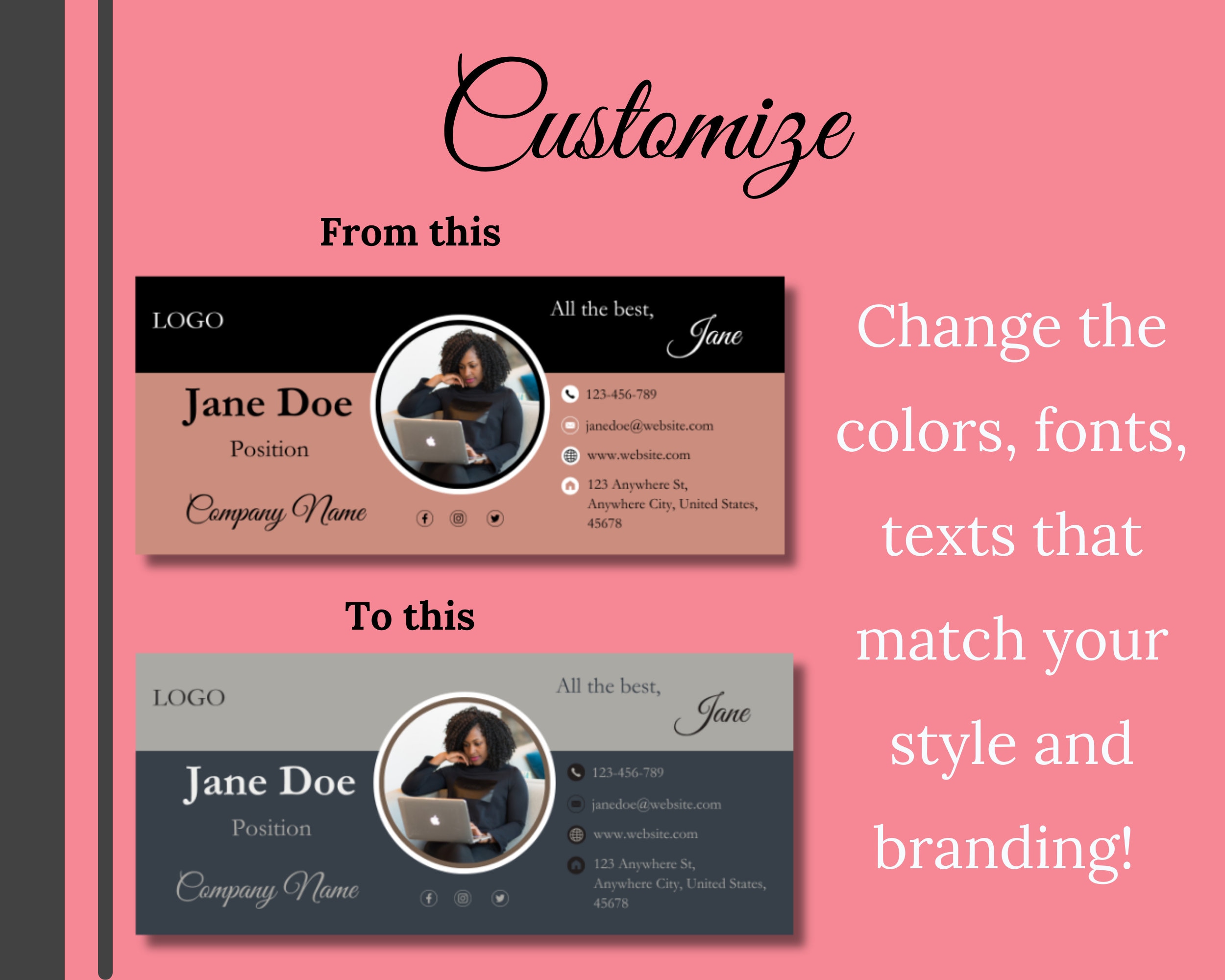 Editable Custom Gmail Email Signature Template Canva Blush Etsy editable-custom-gmail-email-signature-template-canva-blush-etsy