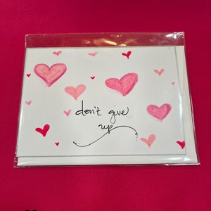 Tarjetas inspiradoras manuscritas