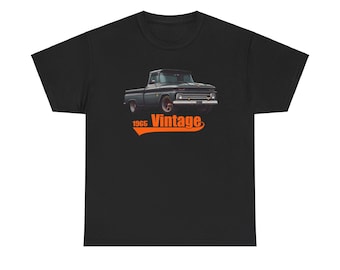 65 Chevrolet C10 Truck - Vintage 1965 - Print - Forgotten Oldies T-Shirt Premium