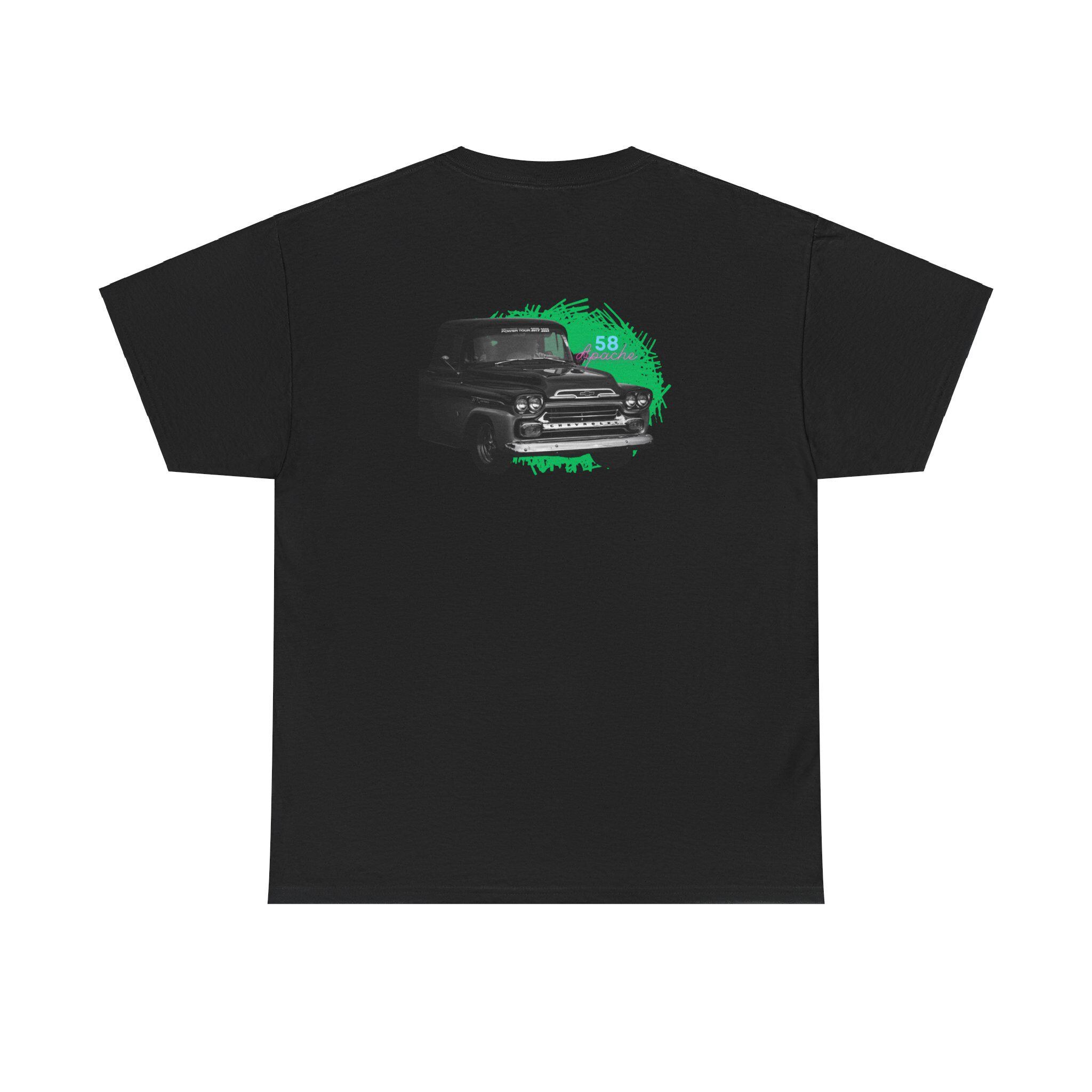 Grayscale Chevrolet Apache Truck - 58 Apache - Print - Forgotten Oldies T-Shirt Premium