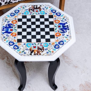 Premium Marble Chess Board with Stone Chess Set Indoor Board Game Birthday Gift for him Wedding Gifts