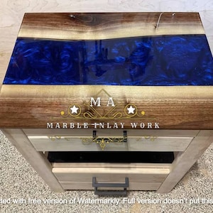 Wood Sink Countertop Custom Bathroom Vanity Basin Epoxy Countertop LiveEdge Walnut Elm Washbasin Epoxy Wash Stand & Desk Slab For Home Decor