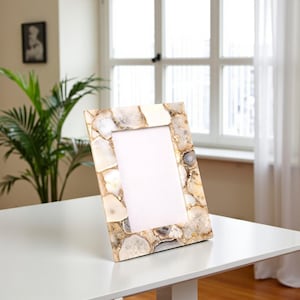 Quartz Photo Frame, Agate Picture Frame, Stone Photo Frame, Memorable Picture Frame, Family Photo Frame, Occasional Gift, wedding gift