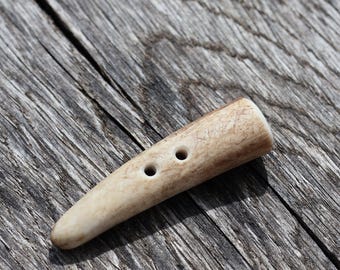 Real Antler Button, Ancient Style Handmade Sewing Button, DIY Projects