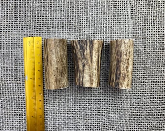 Red Deer Antler Slices Set, Crafting & Engraving Supplies