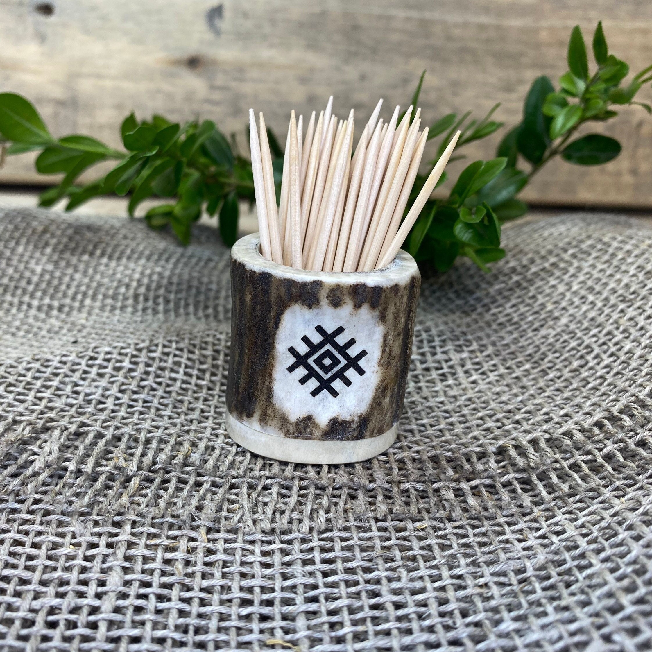 Sleek Design Silver Plated Toothpick Holder. Can Be Engraved With