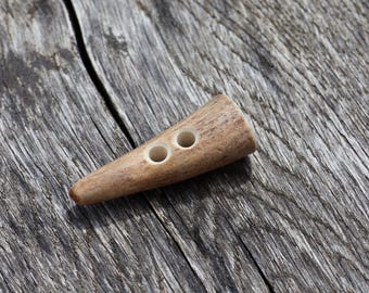 Real Antler Buttons, Ancient Style, for Sewing and Knitting
