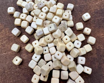 Natural Moose Antler Beads, Eco-Friendly Jewelry Crafting
