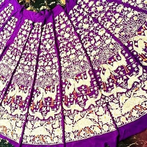 Indische Hochzeit lehenga parsi gara aus reiner georgette handgestickt