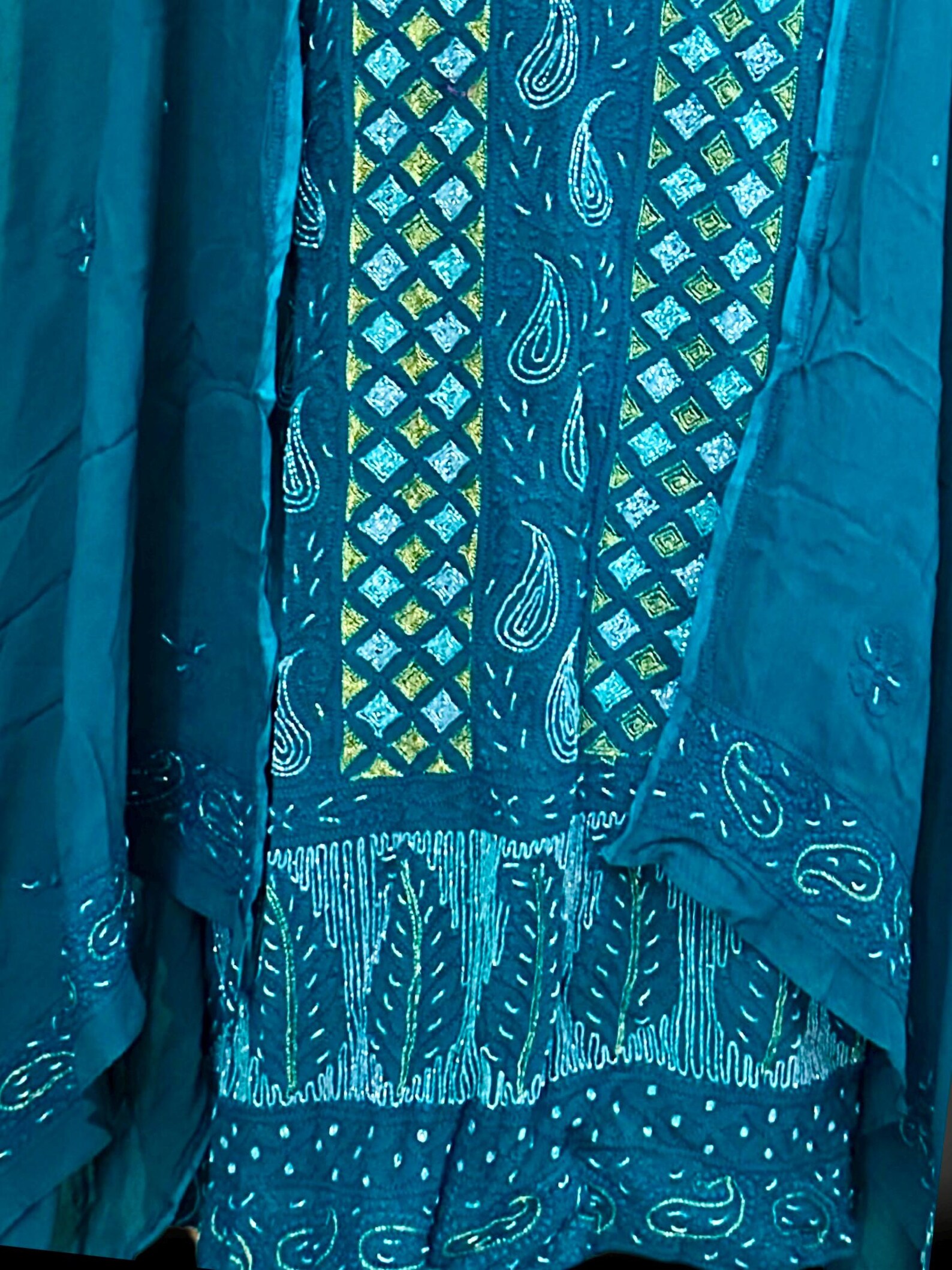 Heavy Chikan Kari Kurta White main image 0