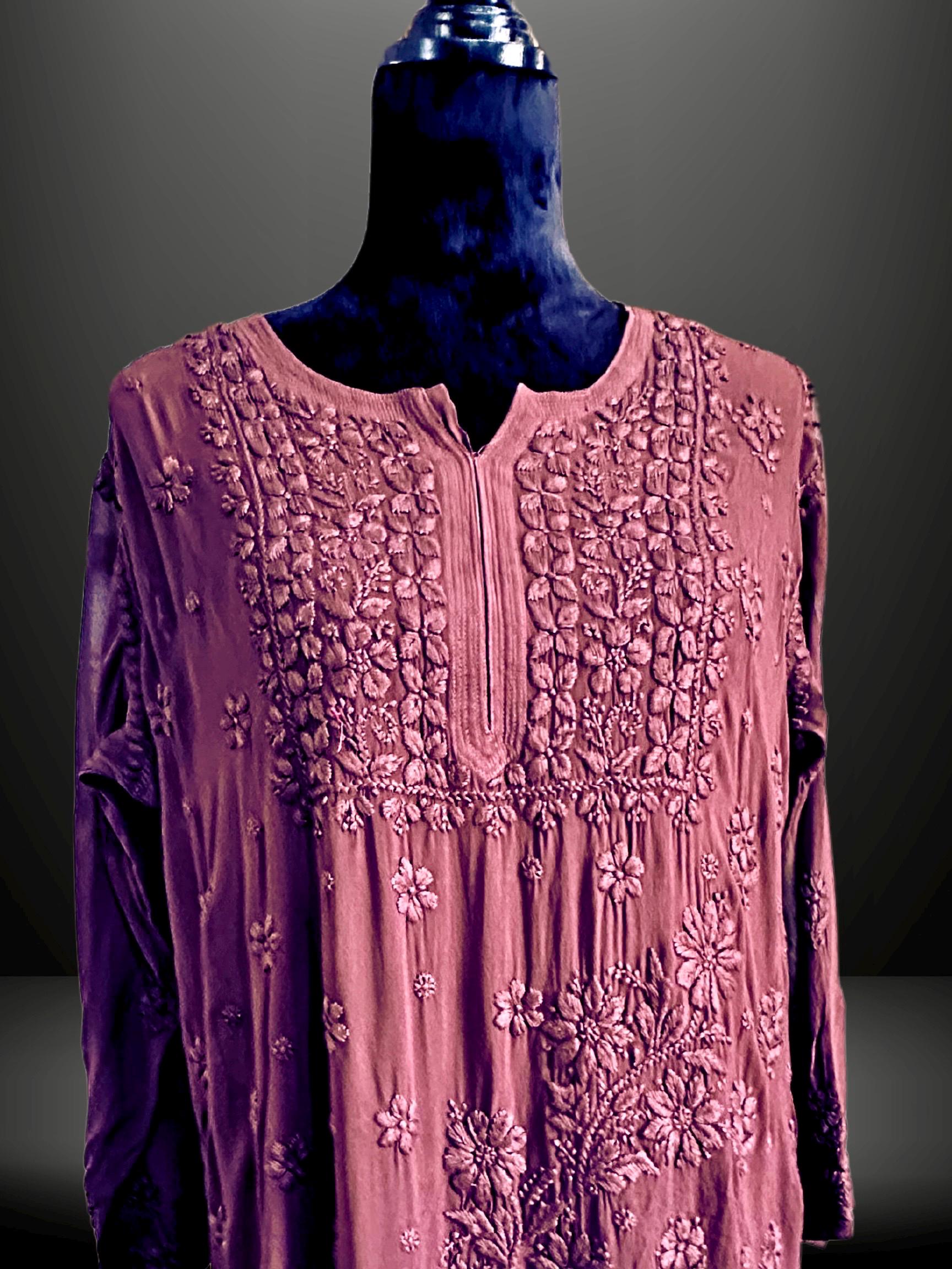 Premium Chikan Kari Kurta NB M-2XL main image 1