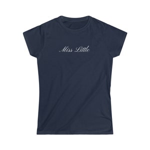 Miss Big Little Crop Top Big Little Sorority Reveal Shirts Navy Coquette Big Little Balletcore Big Little Designer Inspired Big Little Shirt