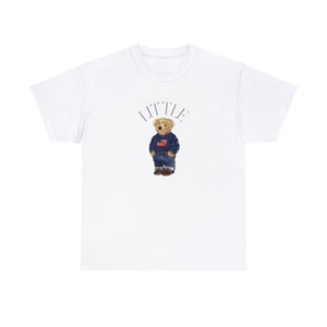 Big Little Designer RL Teddy Bear Big Little Tees Big Little Shirts Sorority Big Little Reveal Big And Little Shirts Big Little Sorority