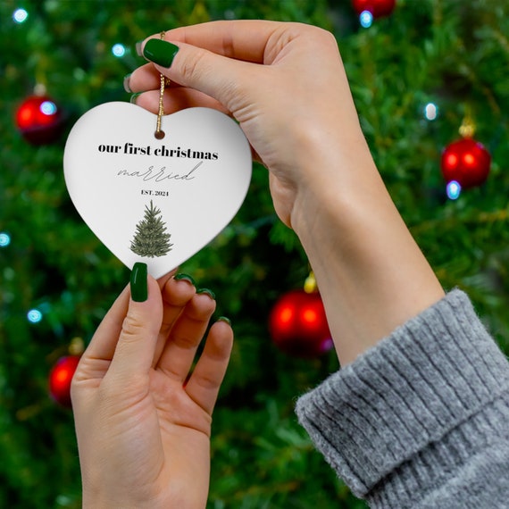 Our First Christmas Together Ornament 2024 Married Couple Ornament