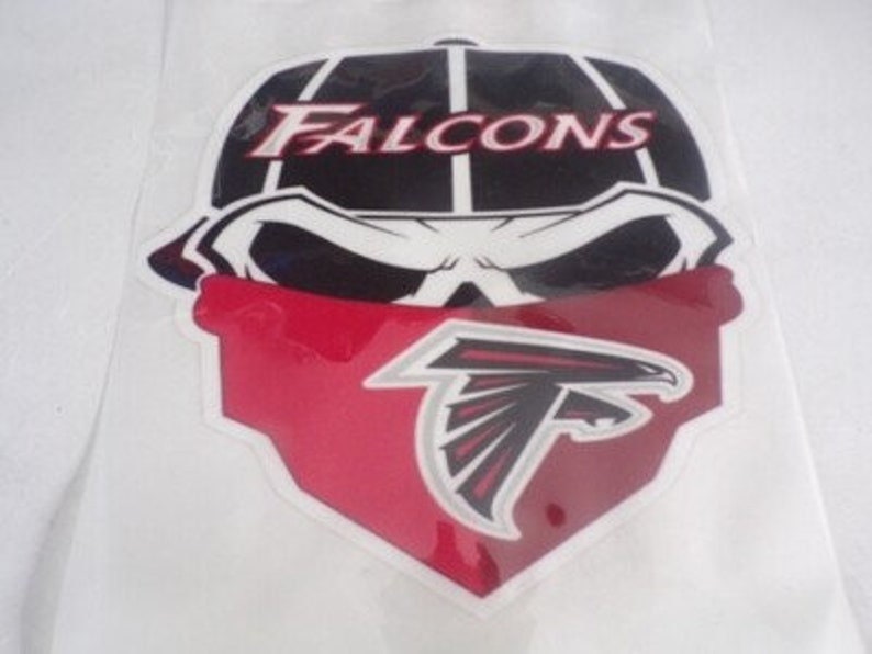 Atlanta Falcons Patch, NFL Sports Team Logo, Size: 3.7 x 3.5 inches