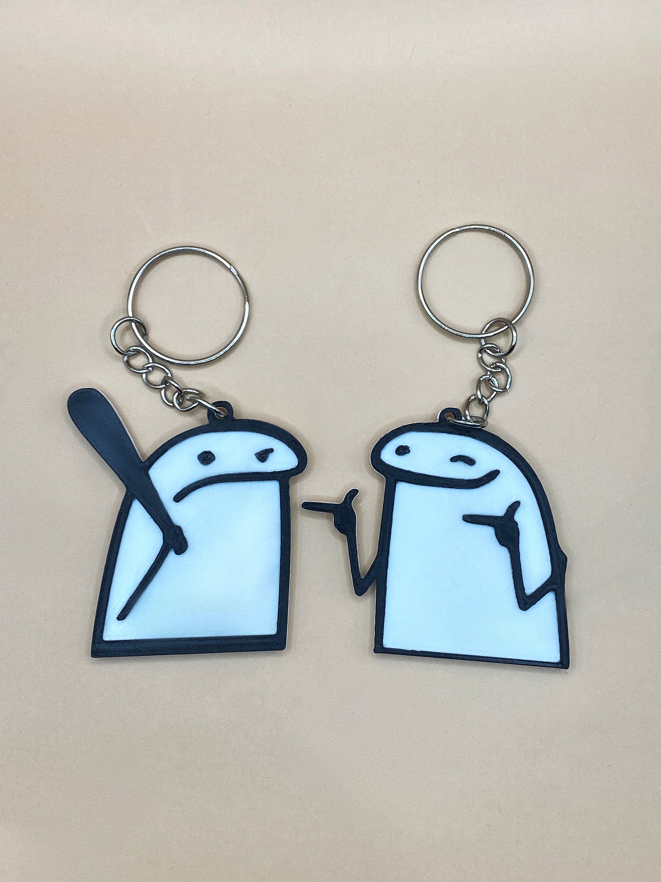 PACK V2: 12 MEME FLORK KEYCHAINS