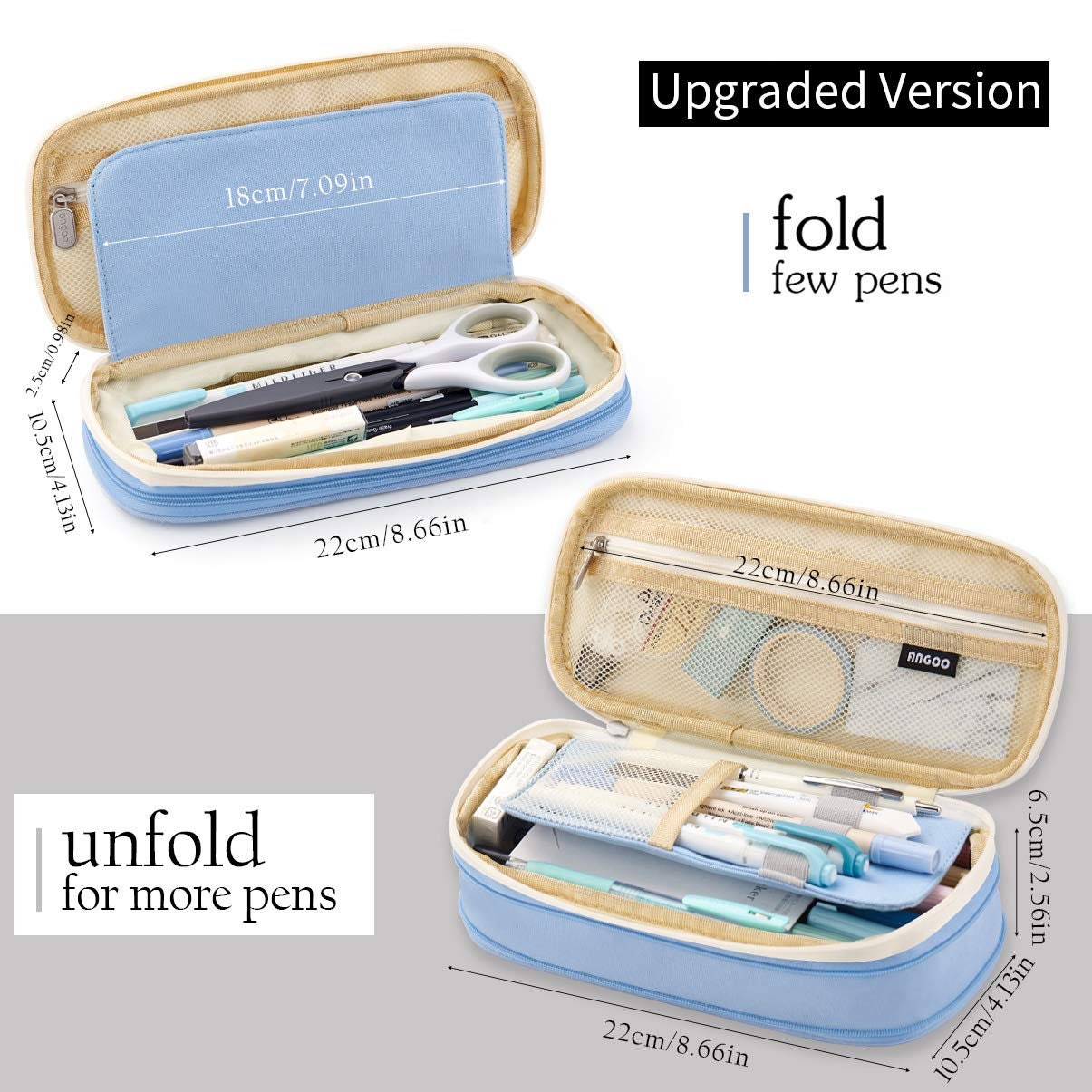 EASTHILL Big Capacity Pencil Pen Case Office College School Etsy