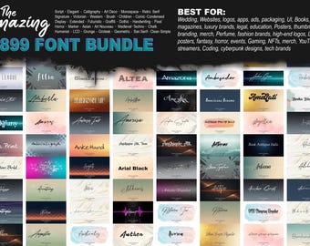 1899 Pro Fonts Bundle – Script, Gothic, Display (Commercial Use)