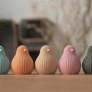 Decorazione Pulcino di Pasqua, Decorazione Tavola Primavera Minimalista, Figurina Japandi Moderna, PLA, Piccolo Accento, Regalo