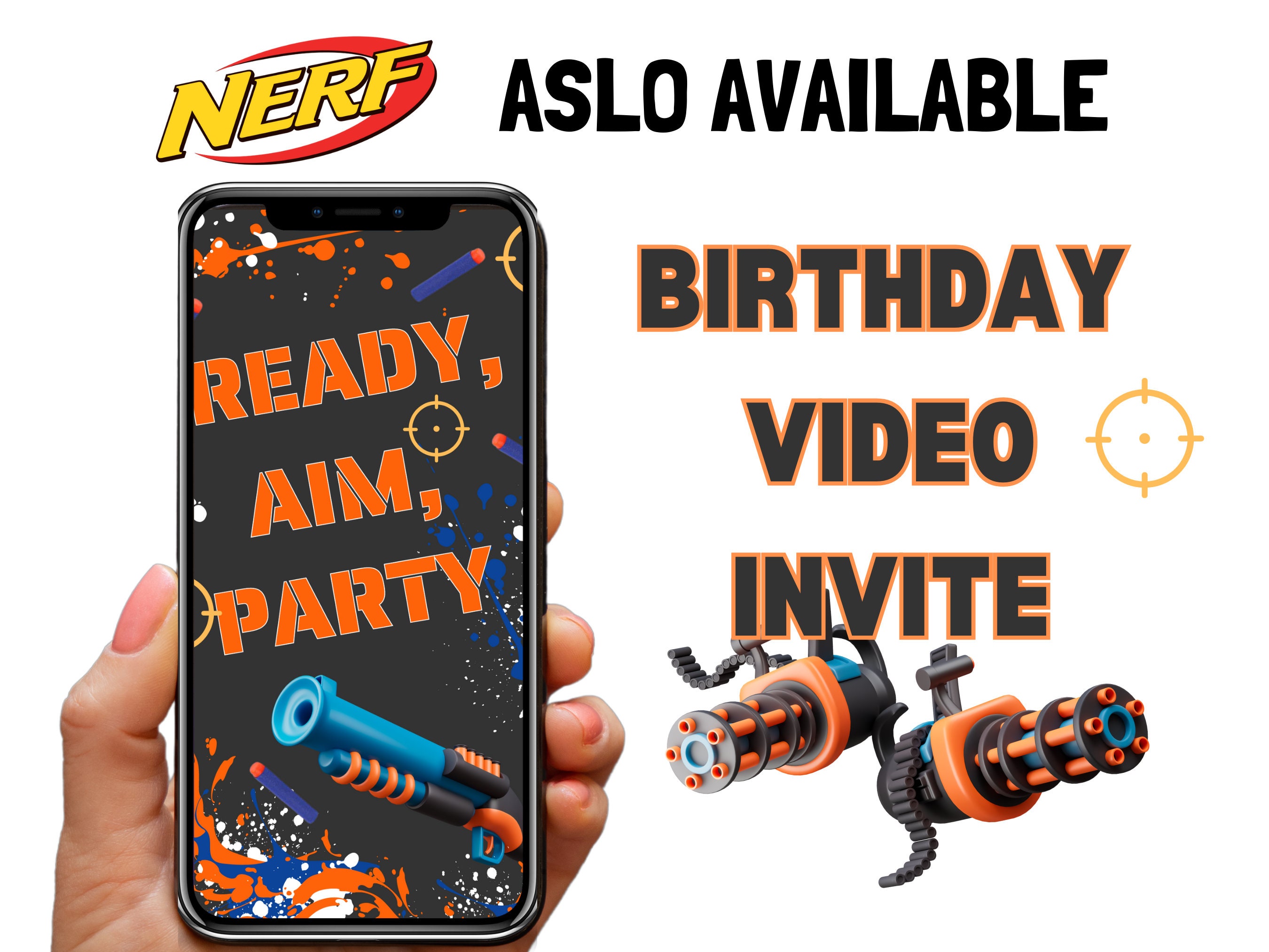 Nerf Water Bottle Labels Birthday Favors Nerf Party Labels Nerf Party