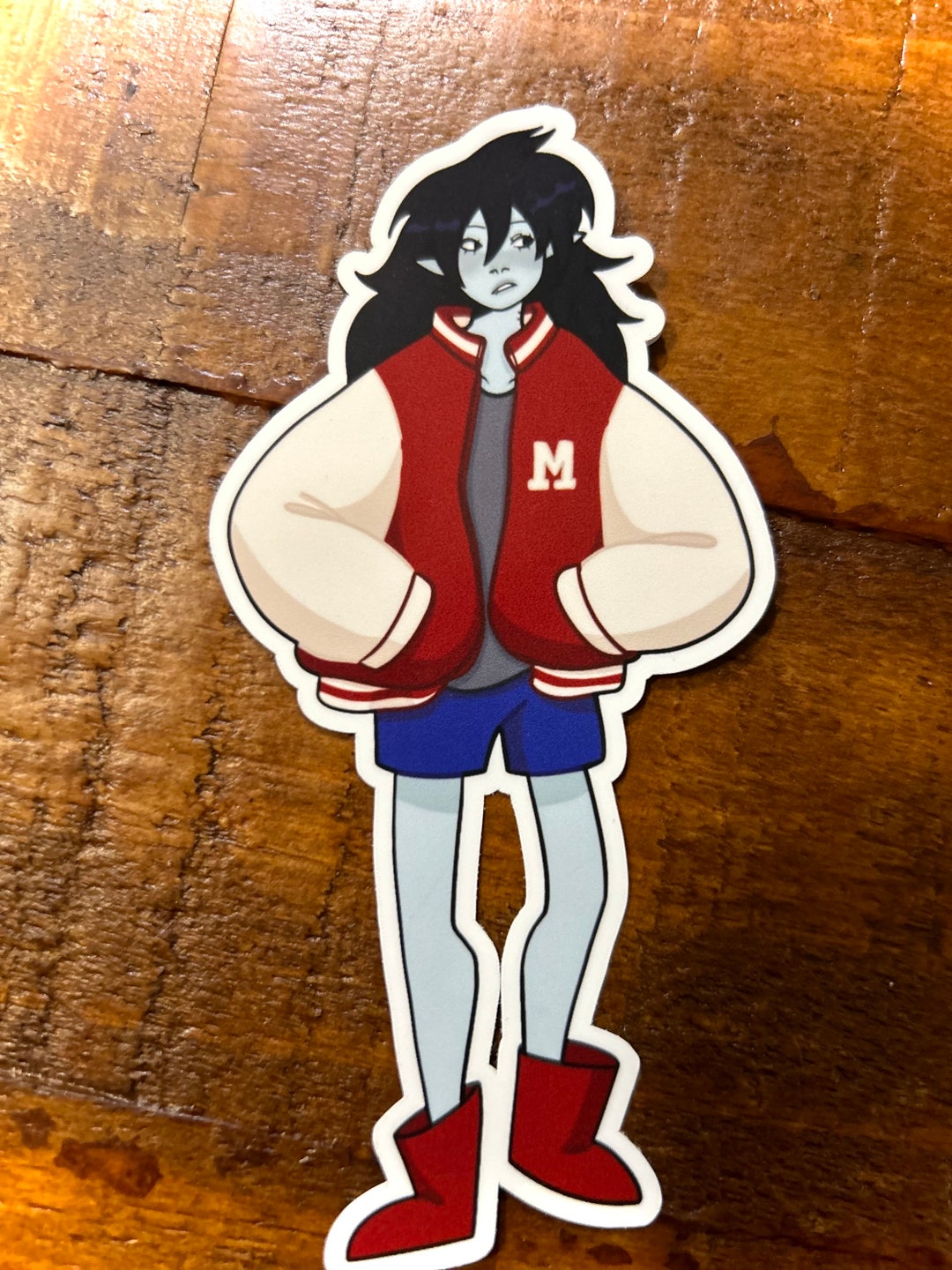 Marceline Letterman Jacket Sticker Etsy