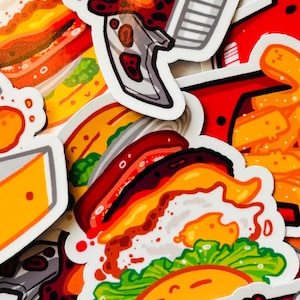 Fast Food Sticker Paket | Journaling Notebook Aufkleber